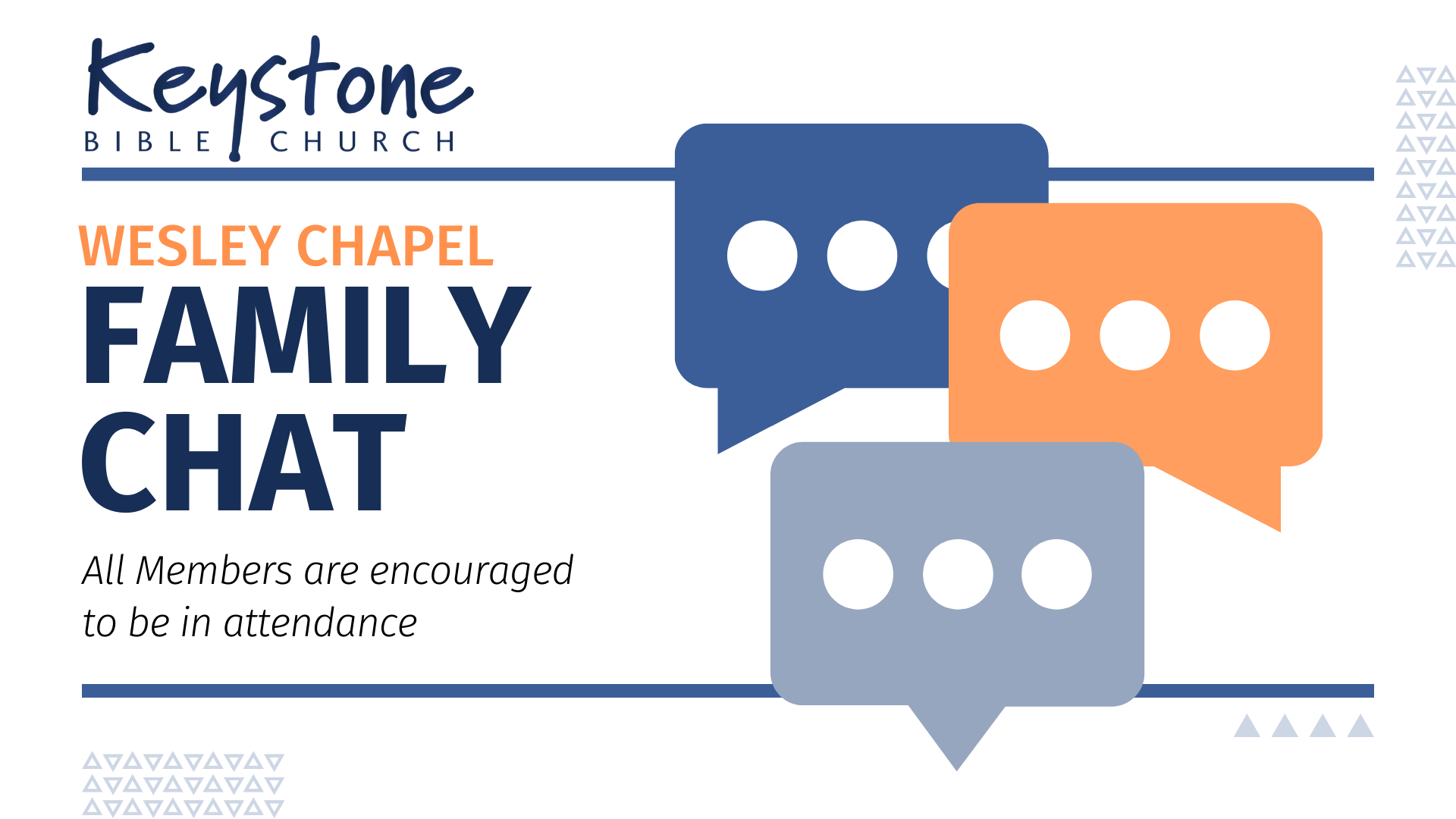 KBC Wesley Chapel Family Chats - Keystone Bible Church